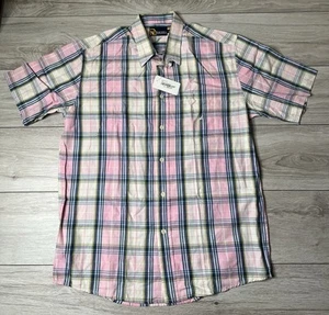 Nautica Mens Check Short Sleeve Shirt Size L - Picture 1 of 5