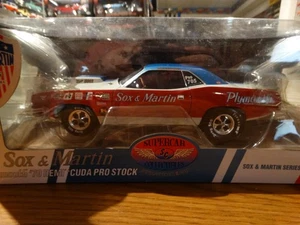 1/18 SUPERCAR COLLECTIBLES SOX &MARTIN 1970 70 Hemi Cuda Pro Stock 50537 - Picture 1 of 12