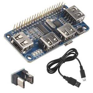 4 Ports Hub Usb Chapeau Pour 3 / 2 / Zero W Carte D'Extension Usb À Uart P8476 - Photo 1/7