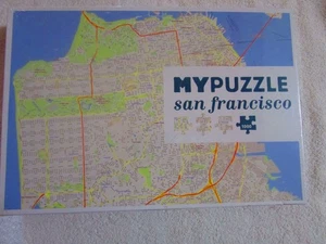 San Francisco Luftaufnahme Straßenkarte 1000 Teile Puzzle (2020, Mein Puzzle) - Bild 1 von 6