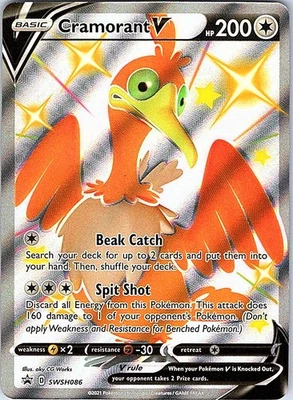 Cramorant V - SWSH086 SWSH: Sword & Shield Promo Cards Holo Promo NM - Image 1 of 2