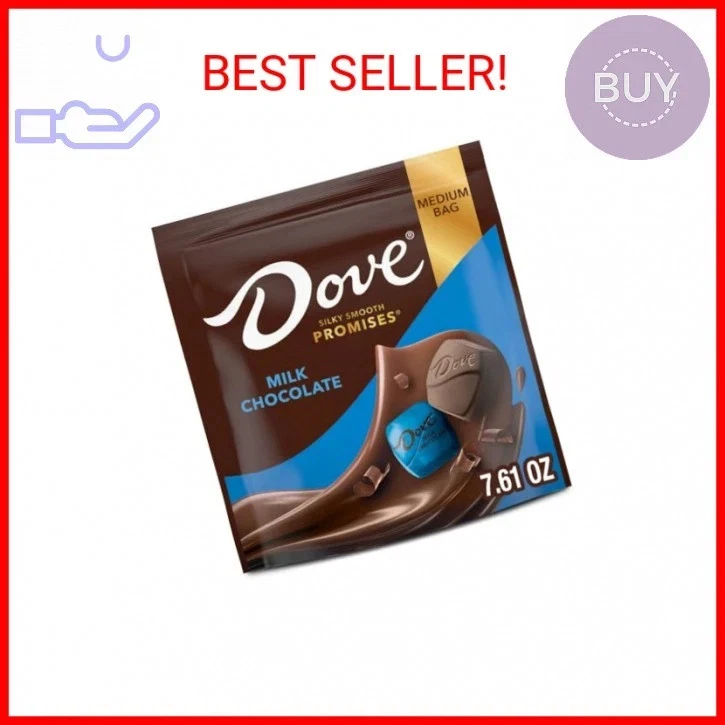 DOVE PROMISES Milk Chocolate Candy, 7.61 Oz Candy Bag X 8 bags - Image 1 of 1