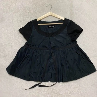 tricot COMME des GARCONS 衬衫上衣短袖黑色 S 码时尚 — 第 1/4 张图片