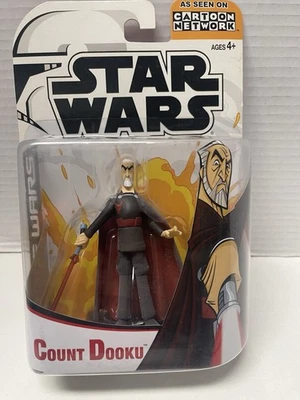 2003 Hasbro COUNT DOOKU Star Wars Clone Wars CARTOON NETWORK Action. Free Ship - Image 1 of 3