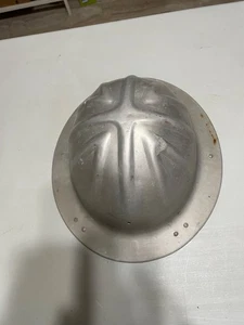 BF MCDONALD ALUMINUM HARD HAT FULL BRIM USA MINE SAFTY CONSTRUTION. - Picture 1 of 6