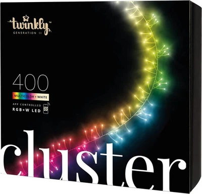 Twinkly Smart Light Cluster 19.7ft RGB + White, Dense 400 LED Light String - Image 1 of 4