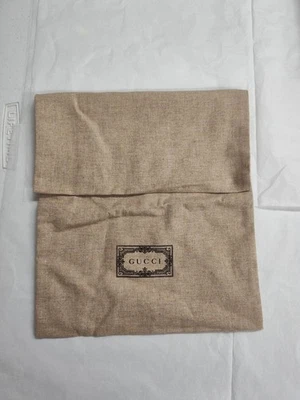 Lote De 2, Auténticas Bolsas Antipolvo Gucci Estilo Sobre Pequeño 9" W x 10" T Foto 1 de 4