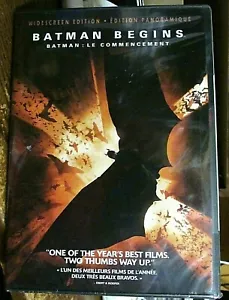 DVD Batman Begins Christian Bale Widescreen English-French Box Brand New Sealed - Imagen 1 de 1