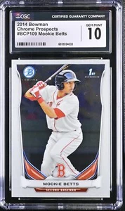 2014 Bowman Mookie Betts #BCP109 CGC 10 - Picture 1 of 2