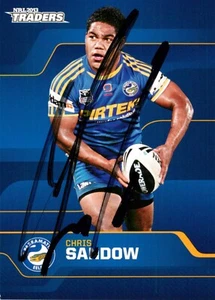 Signed 2013 Parramatta Eels NRL ESP Traders Card - Chris Sandow - Picture 1 of 3
