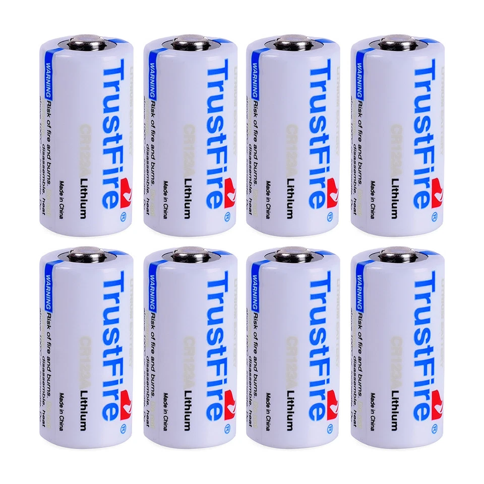 8pcs 1400mAh CR123A 123A 85177 EXP 2035 Lithium Batteries 3V Battery 3.0V Cell - Image 1 of 4