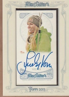 2013 Topps Allen & Ginter Lindsey Vonn Framed Mini Autograph Card - Image 1 of 2