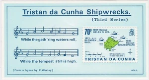 Tristan Da Cunha 1987 Shipwrecks  Music Theme MNH Miniature Sheet - Picture 1 of 1