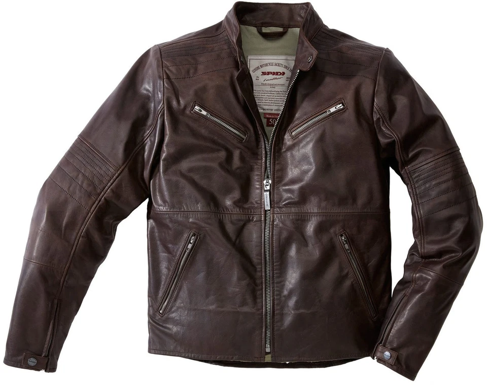 Jacket Leather Motorcycle Spidi Garage Man Brown - Image 1 of 1