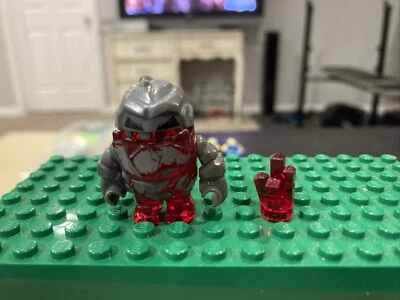 LEGO Trans Red Rock Monster Meltrox Minifigura 8956 8961 Power Miners Genuino Foto 1 de 2