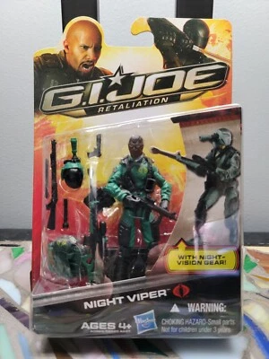 Hasbro 2012 - G.I. Joe - Retaliação - Víbora noturna com equipamento de visão noturna - MOC - Imagem 1 de 4