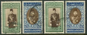 Egypt 239-240, used. Michel 258-259. King Farouk, 1939. - Picture 1 of 1