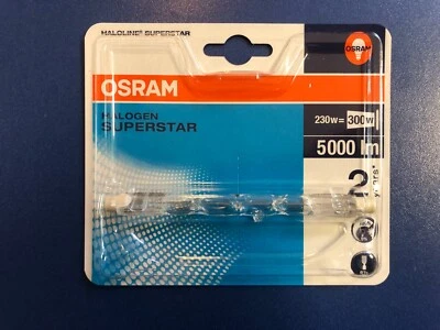 Osram Halogenstab Superstar R7s 230V 230W=300W Klar Leuchtmittel MADE IN GERMANY - Bild 1 von 4