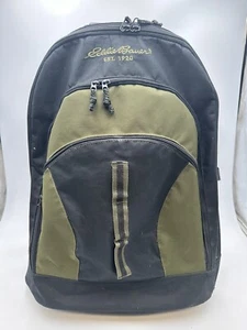 Eddie Bauer Luggage 22" Extended Airplane Roller Bag Carry On Black Olive Green - Picture 1 of 24