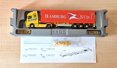 Herpa 313803 Volvo Fh GL XL ACARGO Hamburg Sud Original Packaging 1:87 container - Image 1 of 3