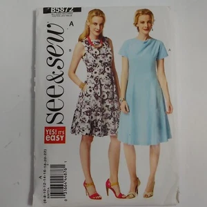 Butterick Sewing Pattern B5872 Size 6-22 Misses Fitted & Flared Dress - Picture 1 of 2