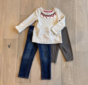 Sweater Jeans & Leggings Winter Bundle Oshkosh B’Gosh Carters Cat&Jack Girls 3T - Picture 1 of 15