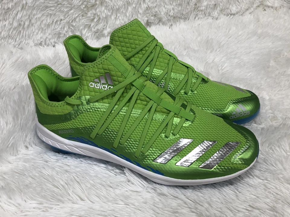 Chuteiras de beisebol Adidas Adizero Afterburner 6 novas velocidades verdes masculinas 13,5 F34363 - Imagem 1 de 4