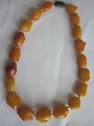 Fine Chinese Natural Butterscotch Amber Necklace 70 grams 20"