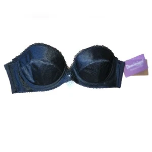 Sujetador sin tirantes Dominique nuevo con etiquetas Margeau Low Plunge 8103 negro talla - Imagen 1 de 11