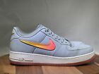 Nike Air Force 1 07 Premium 2 Obsidian Mist Blue-hot Punch Us 11 At4143-400