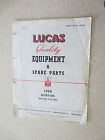 1958 Lucas Illustrated Equipment Booklet For Norton Motorcycles