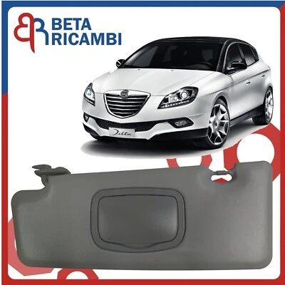 Aletta Parasole Lancia Delta Dal 2008 Pattina Sinistra SX Con Tasca E Specchio - Immagine 1 di 4