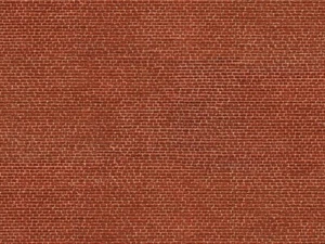 NOCH 56610 Scala HO Cartoncino di mattoni rossi cm. 25x12,5 - Foto 1 di 2