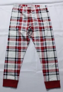 Soma Kid's Family Pajamas Elastic Waist Pants MP9 Restful Plaid Ivory Size 10 - Picture 1 of 5