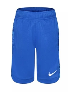 NWT NIKE DRI-FIT ROYAL BLUE AOP TROPHY SHORTS BOYS SIZE 7 ~ FITS 6-7 YEARS - Picture 1 of 9