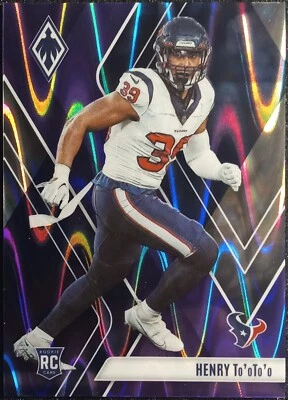 2023 Panini Phoenix Henry To’oTo’o RC Texans SP Seismic Purple /125 #161 NM-MT - Image 1 of 2