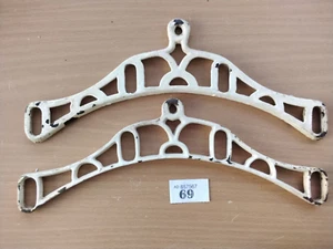 Shelia Maid style Cast Iron 14.75"Long Laundry Dryer brackets stamped ( 80 ) - Picture 1 of 4