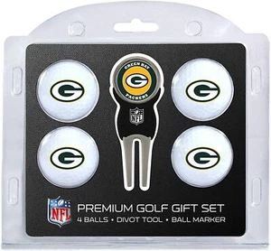 Green Bay Packers NFL (4) Regulation Size Golf Balls Divot Tool w/ Marker - Picture 1 of 1