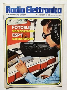 Radio Elektronik 8-1978 Fotoslide Sincronizzatore-Drogaggio-Preampli Mikrofon - Bild 1 von 2