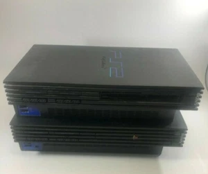 Lot of 2- Sony Playstation 2 PS2 Fat Black console for Parts and repair - Picture 1 of 3