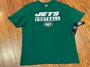 New York Jets NFL Men's '47 Green Football Tee Shirt Size XXL / NWT - Picture 1 of 7