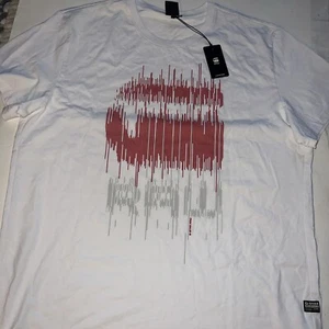 Nueva con etiquetas Camiseta Para Hombre G-Star Raw Original Raw Blanca Talla XXL Precio de venta sugerido por el fabricante $45 - Imagen 1 de 4