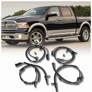 4 x Front and Rear ABS Wheel Speed Sensor Wiring Harness For 2013-2018 Ram 1500 - Picture 1 of 6