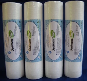 ITM POLY SPUN SEDIMENT WATER FILTER 10" X 2.5" 1 MICRON PACK of 4 FILTERS - Picture 1 of 2