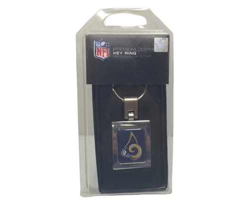 NFL Premium Domed Key Ring Los Angeles Rams Old Logo Cover