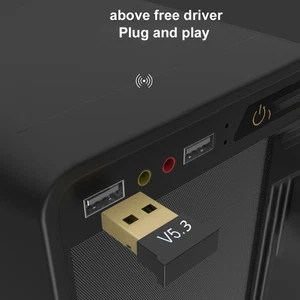 USB Bluetooth Dongle 5.3 Adapter PC Laptop Wireless 11 R0X9 L8Y2 For C9C6 - Afbeelding 1 van 17