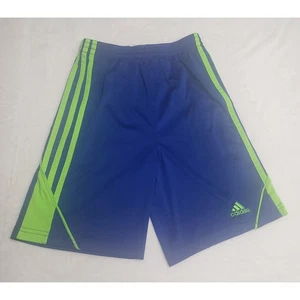 Adidas Boys Active Shorts Size 7 Blue - Picture 1 of 9