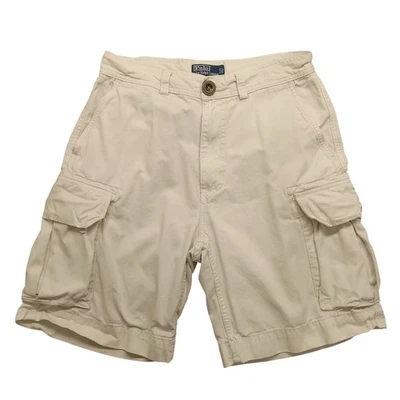 Pantalones Cortos Polo Cargo 33 Para Hombre Ralph Lauren 67 Clásicos Chinos Blanco Algodón  Foto 1 de 4