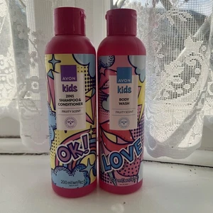 Avon Kids 2in1 Shampoo and Conditioner & Body Wash - 200ml each - Picture 1 of 2