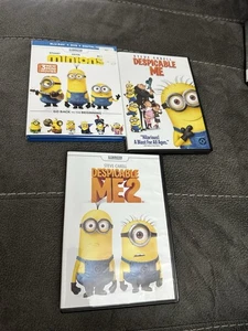 (3) DVD Lot: Minions Despicable Me 2 Despicable Me and minions Free Shipping. - Picture 1 of 5
